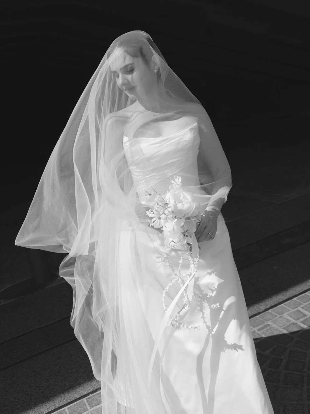 White étoile Alexandra wedding bridal veil 350 cm